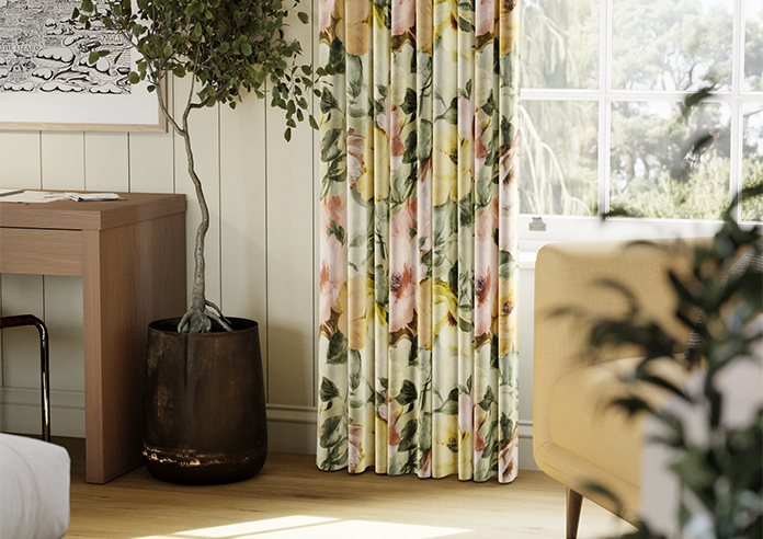 Amelia Faux Silk, Honeydew - Made to Measure Curtain - Image 5